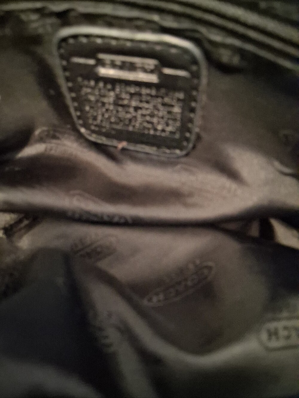 Coach Mercer 30 Black Leather Satchel Handbag - Picture 6 of 7